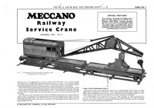 L01 10.1 Railway Service Crane