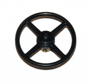 185 Steering Wheel 1'' Black Plastic Original