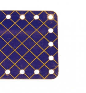 195 Strip Plate 5x11 Hole Blue and Gold Original