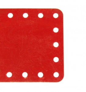 197 Flexible Plate 5x25 Hole No Slots Red Seconds