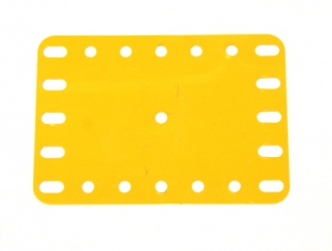 194b Flexible Plastic Plate 7x5 UK Yellow Original