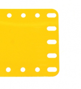 194e Flexible Plastic Plate 11x5 UK Yellow Original