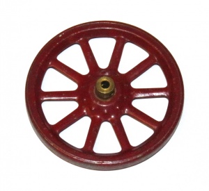 19a Spoked Wheel 3'' Dark Red Original
