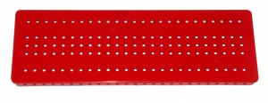 236 Flanged Box Lid 13'' x 4'' Red Original