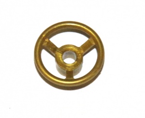 321b Steering Wheel '' Gold Plastic Original