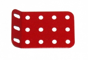 51g Single Obtuse Flanged Plate 5x3 Hole Red Original