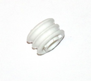 A042 Double Pulley / Rim White Plastic Original