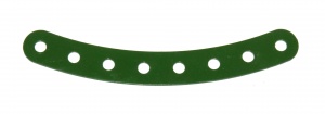 B205 Curved Strip 8 Hole Green