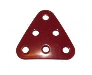 B484 Triangular Plate 3x3x3 Dished Dark Red Original