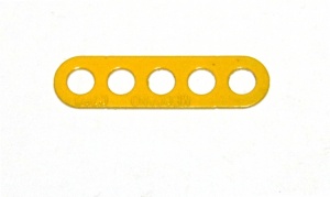 C768 Narrow Connector Strip 5 Hole 1 3/8'' Yellow Original