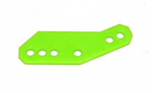 D079 Flat Plate 2'' x 1''  Florescent Green Plastic Original