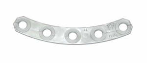 D111 Narrow Curved Plastic Flexible Strip 5 Hole Silver Original