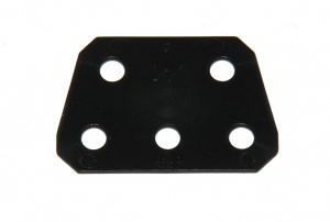 D240 Trapezoidal Flexible Plate 1'' x 1'' Black Plastic Original