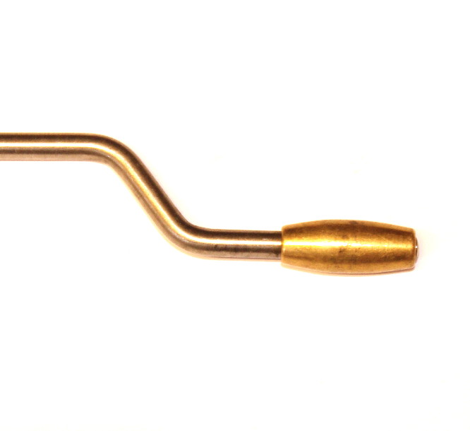 19g Crank Handle 3½" Long + Grip Stainless Steel