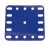 194a Flexible Plastic Plate 5x5 Blue Original