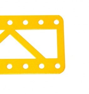 100 Single Braced Girder 11 Hole Closed Ends UK Yellow