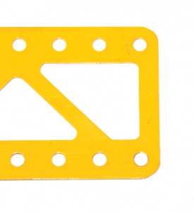 100 Single Braced Girder 11 Hole UK Yellow Closed Ends Ogl.