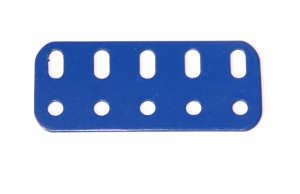 103f Flat Girder 5 Hole Blue Original