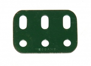 103h Flat Girder 3 Hole Dark Green Original