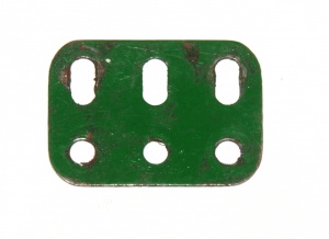 103h Flat Girder 3 Hole Green Repainted