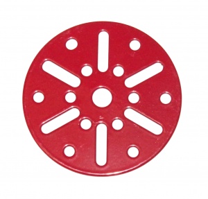 109e Face Plate 2'' 12 Hole without Boss Red