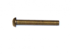 111d Slotted Dome Head Bolt 1 1/8'' (29mm) Brass Original