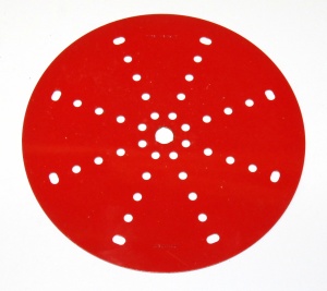146 Circular Plate 6'' Light Red Original