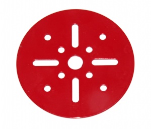 146g Circular Plate 3'' Diameter Red