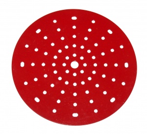 146x Circular Plate 6'' Diameter 16 Hole Red