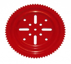 168b Thrust Bearing Toothed Disk 4'' Red