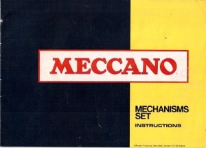 Yellow Mechanisms Set Manual 1970s
