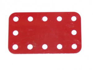 188 Flexible Plate 5x3 No Slots Red Original