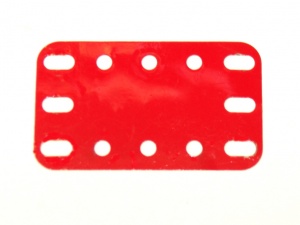 188 Flexible Plate 5x3 Mid Red Original