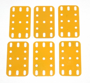 188 Flexible Plate 5x3 UK Yellow Original x6