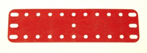 189 Flexible Plate 11x3 Light Red Original