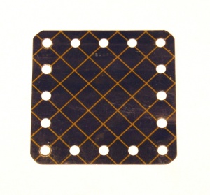 190 Flexible Plate 5x5 Blue and Gold Original