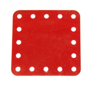 190 Flexible Plate 5x5 No Slots Red Original