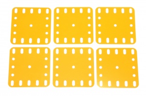 190 Flexible Plate 5x5 UK Yellow Original x6