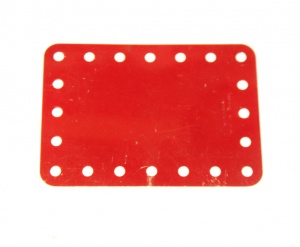 190a Flexible Plate 5x7 No Slots Red Original