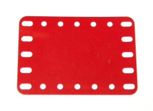 190a Flexible Plate 5x7 Mid Red Repainted