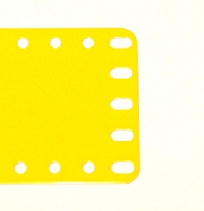 195 Flexible Plate 5x15 Hole French Yellow Original