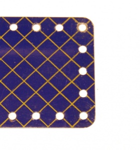 191 Flexible Plate 5x9 Blue and Gold Original