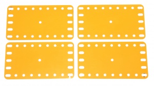 191 Flexible Plate 5x9 UK Yellow Original x4