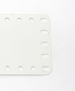 197 Flexible Plate 5x25 Hole White Repainted