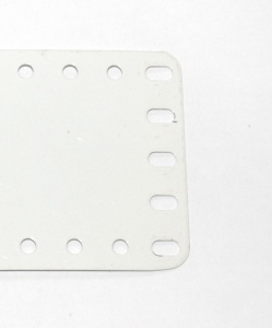 195 Flexible Plate 5x15 Hole White Repainted