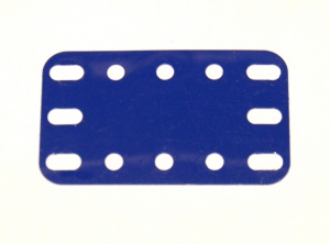 194 Flexible Plastic Plate 5x3 Blue Original