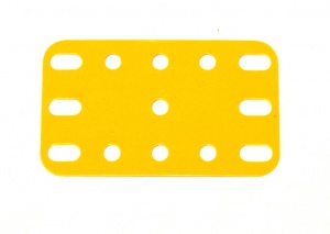 194 Flexible Plastic Plate 5x3 UK Yellow Original