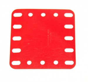 194a Flexible Plastic Plate 5x5 Red Original