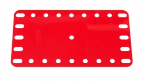 194c Flexible Plastic Plate 9x5 Red Original