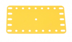 194c Flexible Plastic Plate 9x5 UK Yellow Original